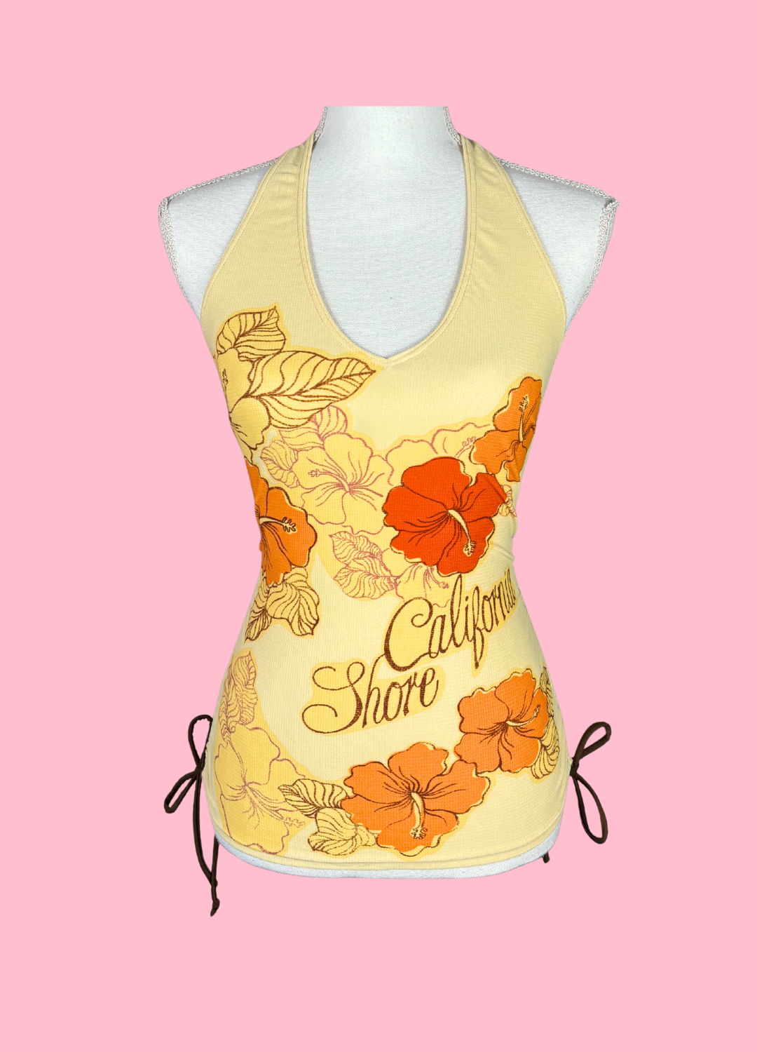 Tropical Summer Halter-neck Top
