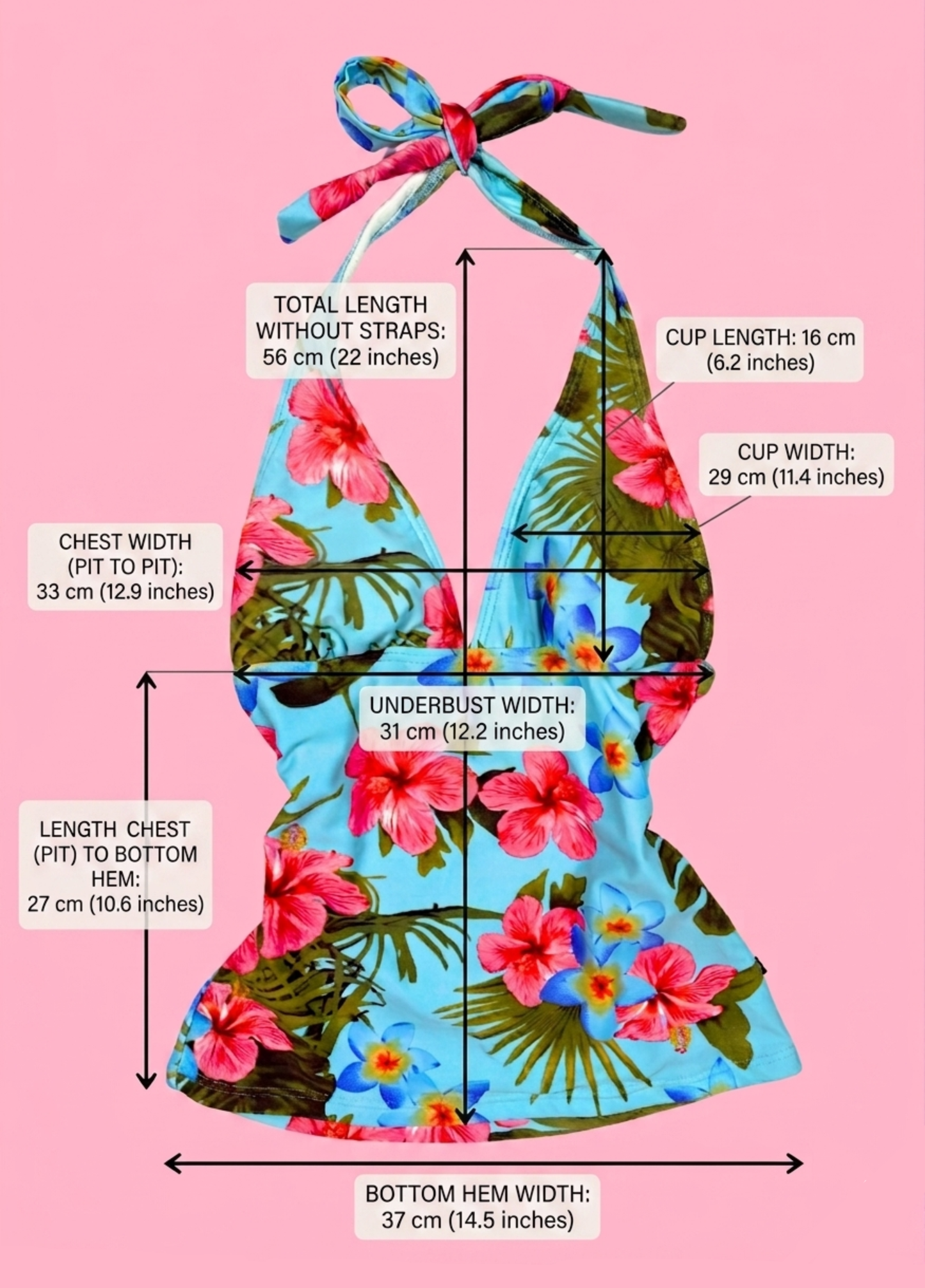 Tropical Summer Halter-neck Top