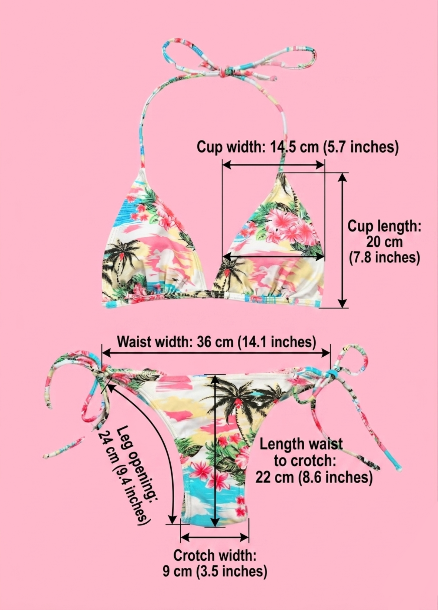 Tropical Summer Bikini Set