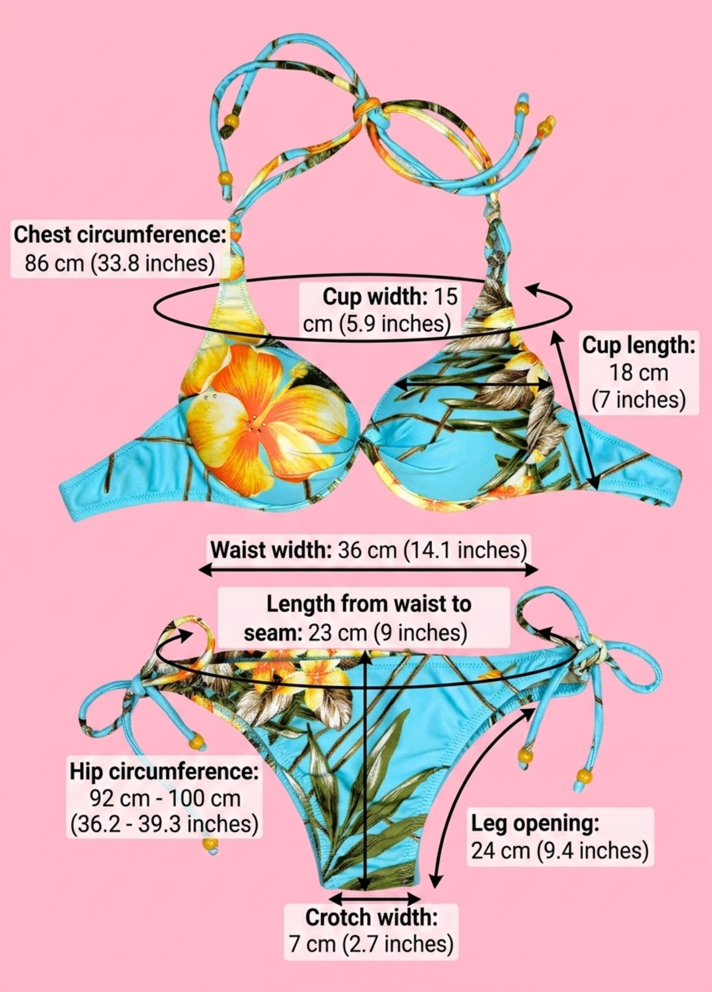 Tropical Summer Bikini Set