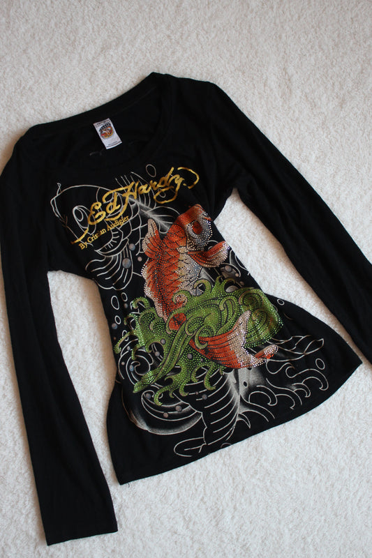 Top a maniche lunghe Ed Hardy