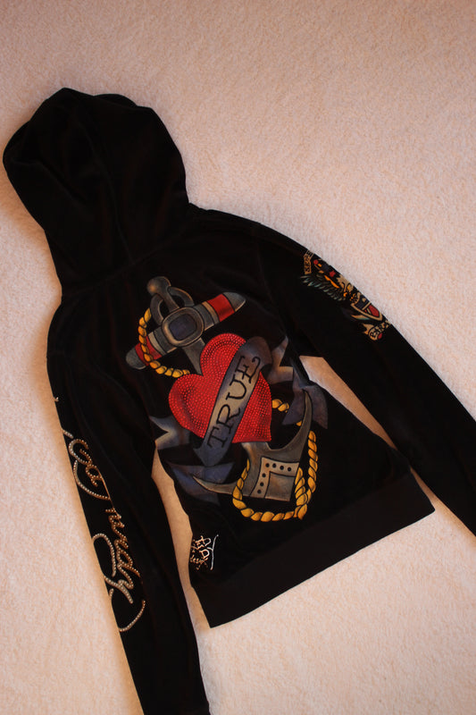Felpa Velour Ed Hardy