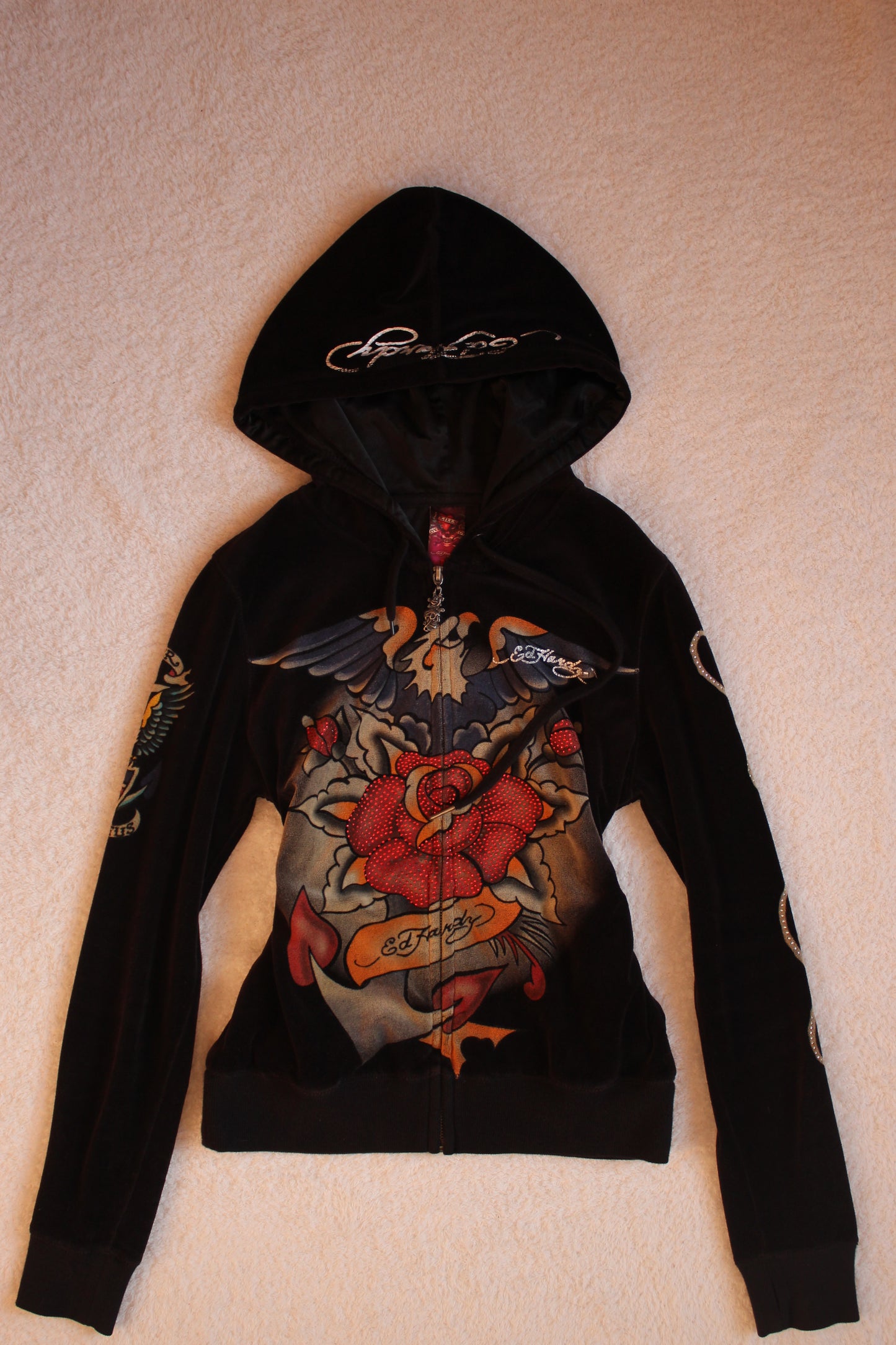Felpa Velour Ed Hardy