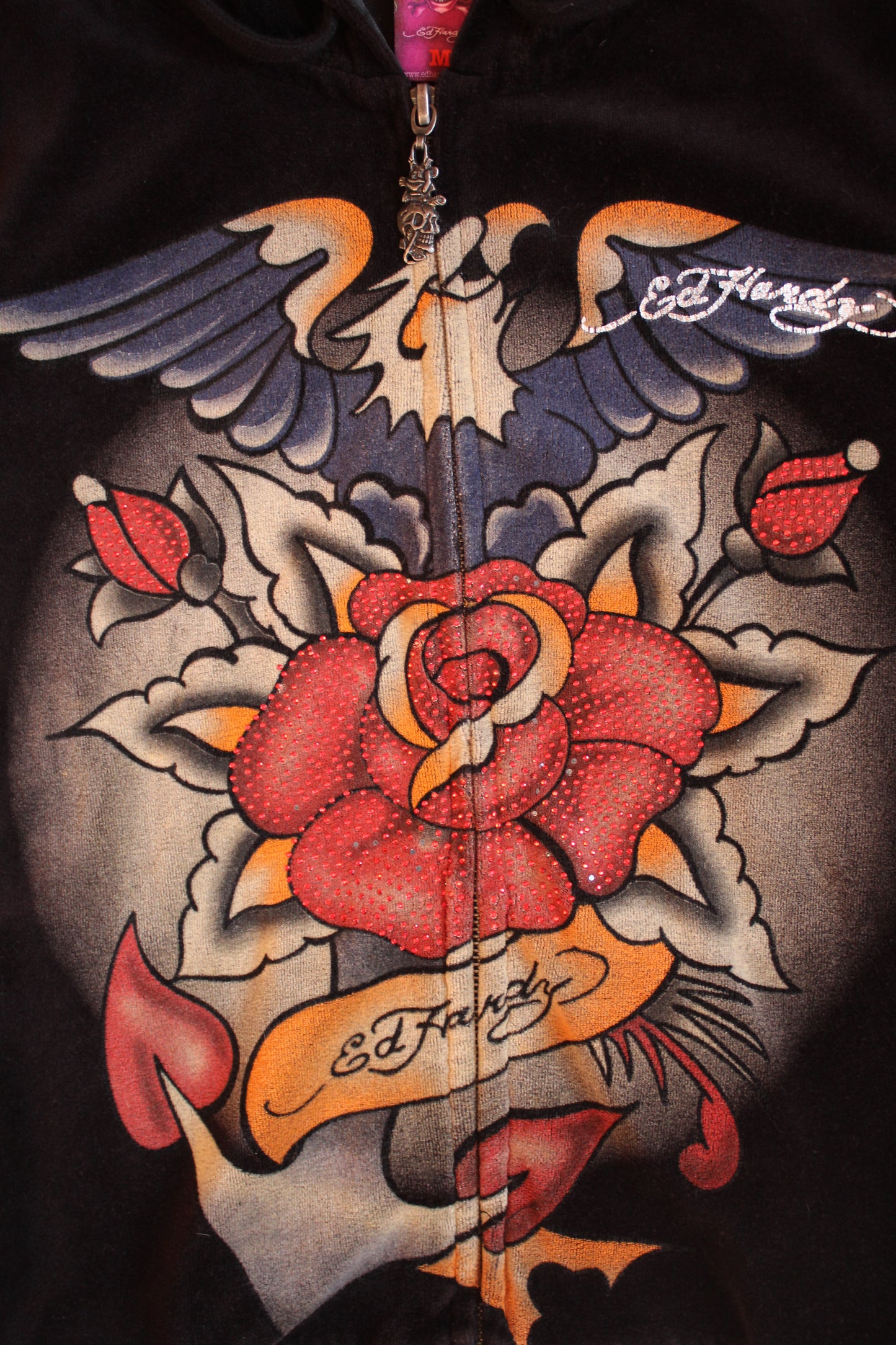 Felpa Velour Ed Hardy