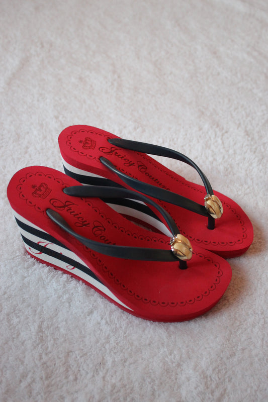 Juicy Couture Flip Flop Wedges