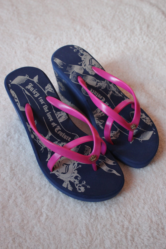 Juicy Couture Flip Flop Wedges