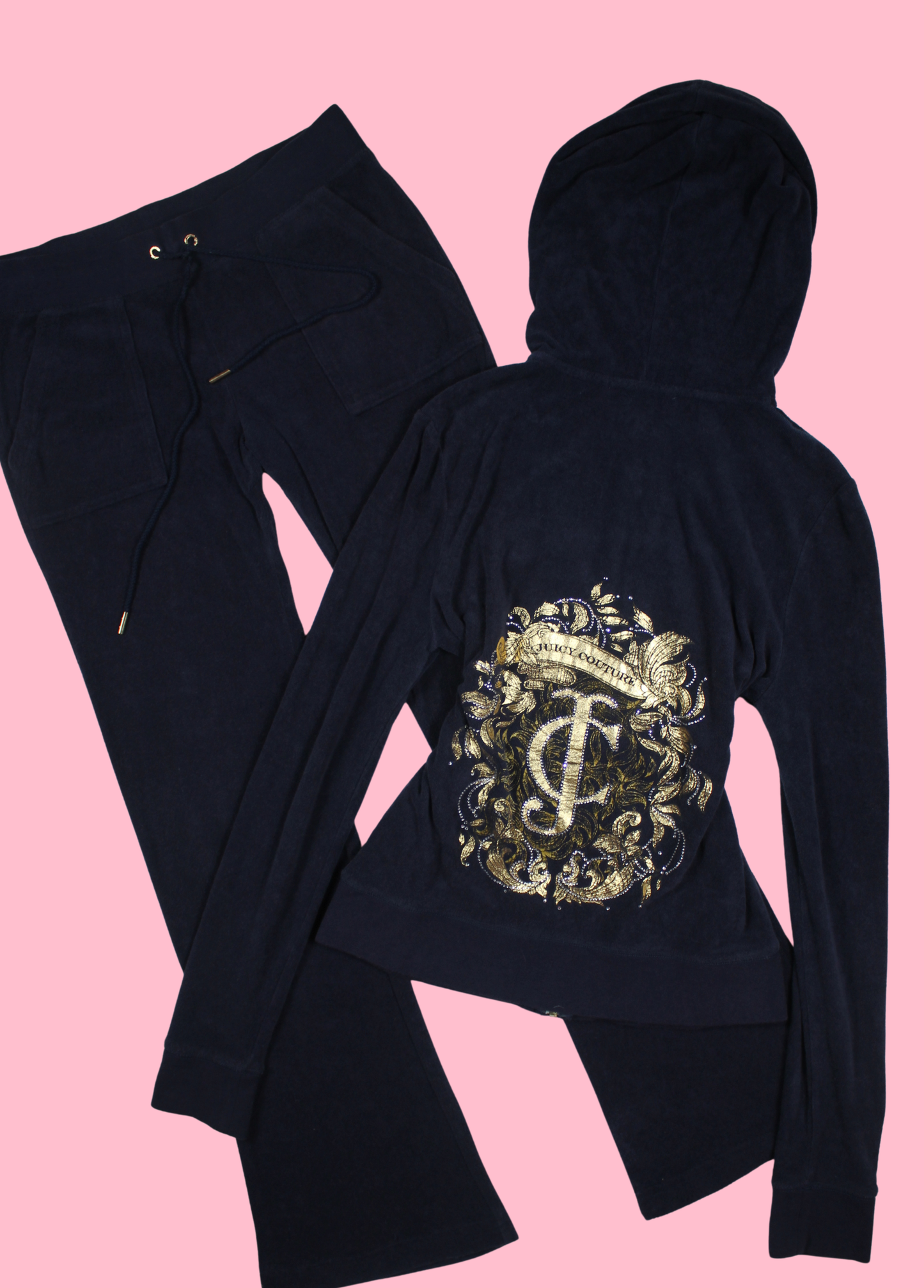Juicy Couture Dark Blue Terrycloth Tracksuit