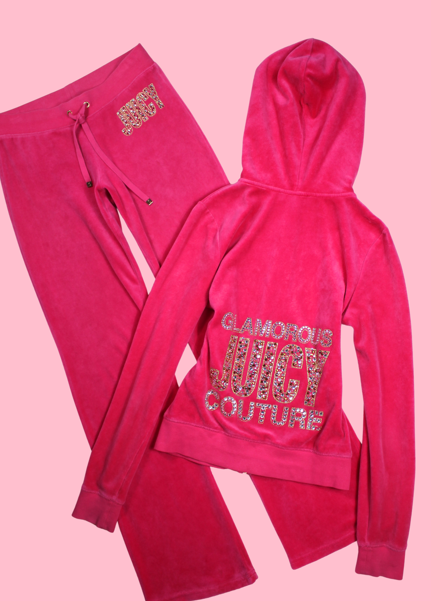 Juicy Couture Hot Pink Velour Tracksuit