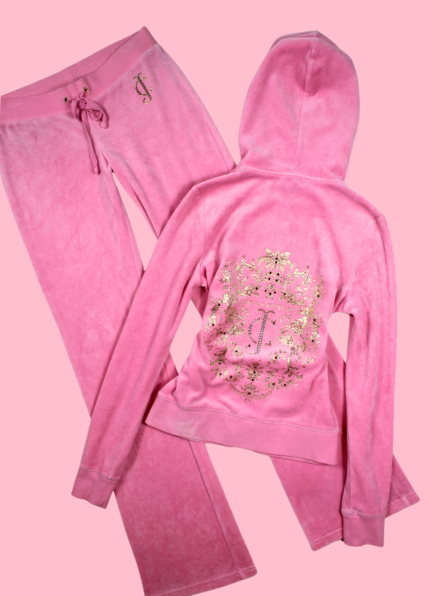Juicy Couture Baby Pink Velour Tracksuit