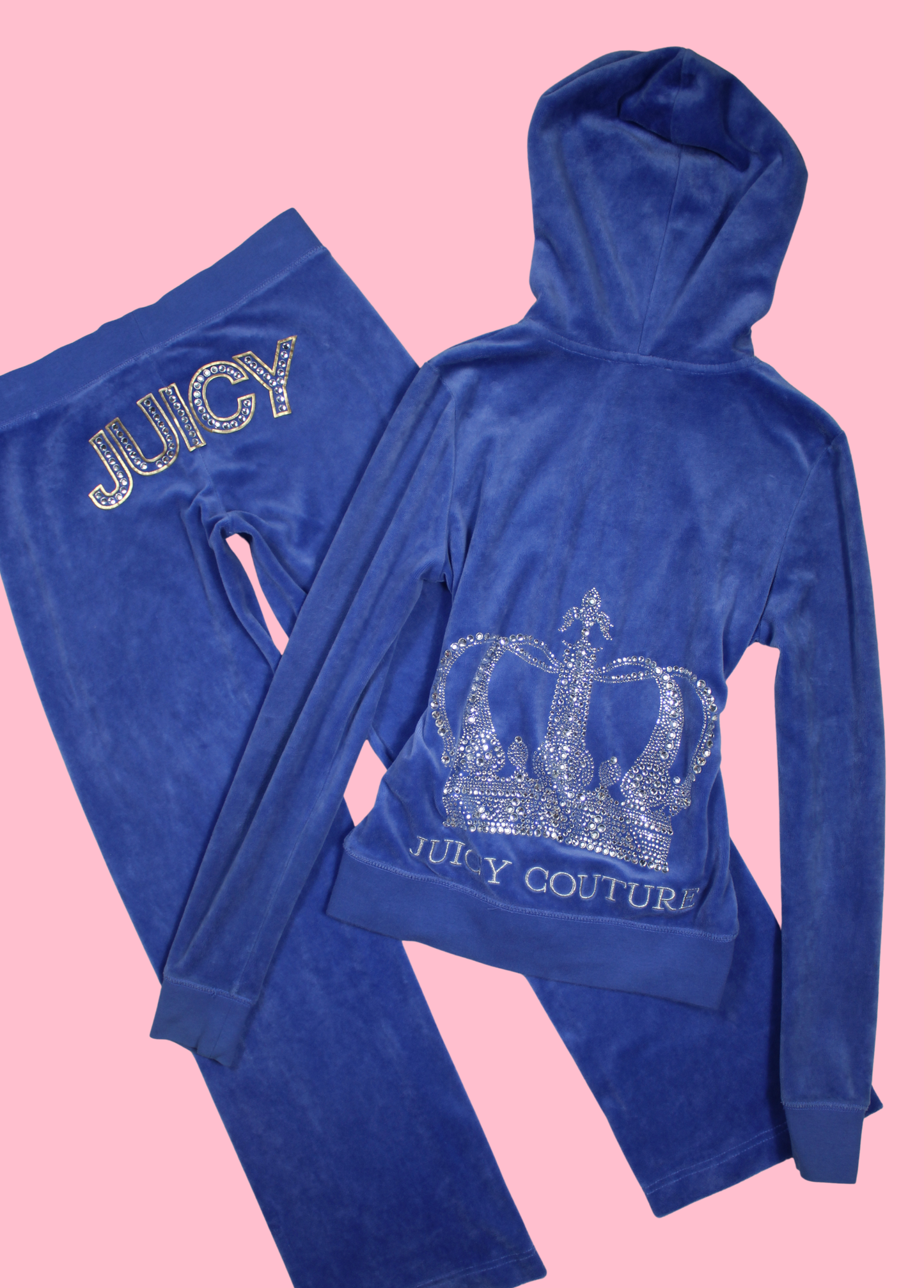 Juicy Couture Cinderella Blue Velour Tracksuit