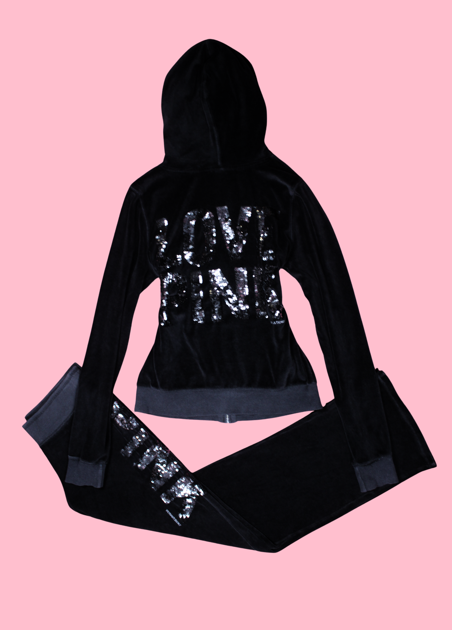 Victoria's Secret LOVE PINK Velour Tracksuit